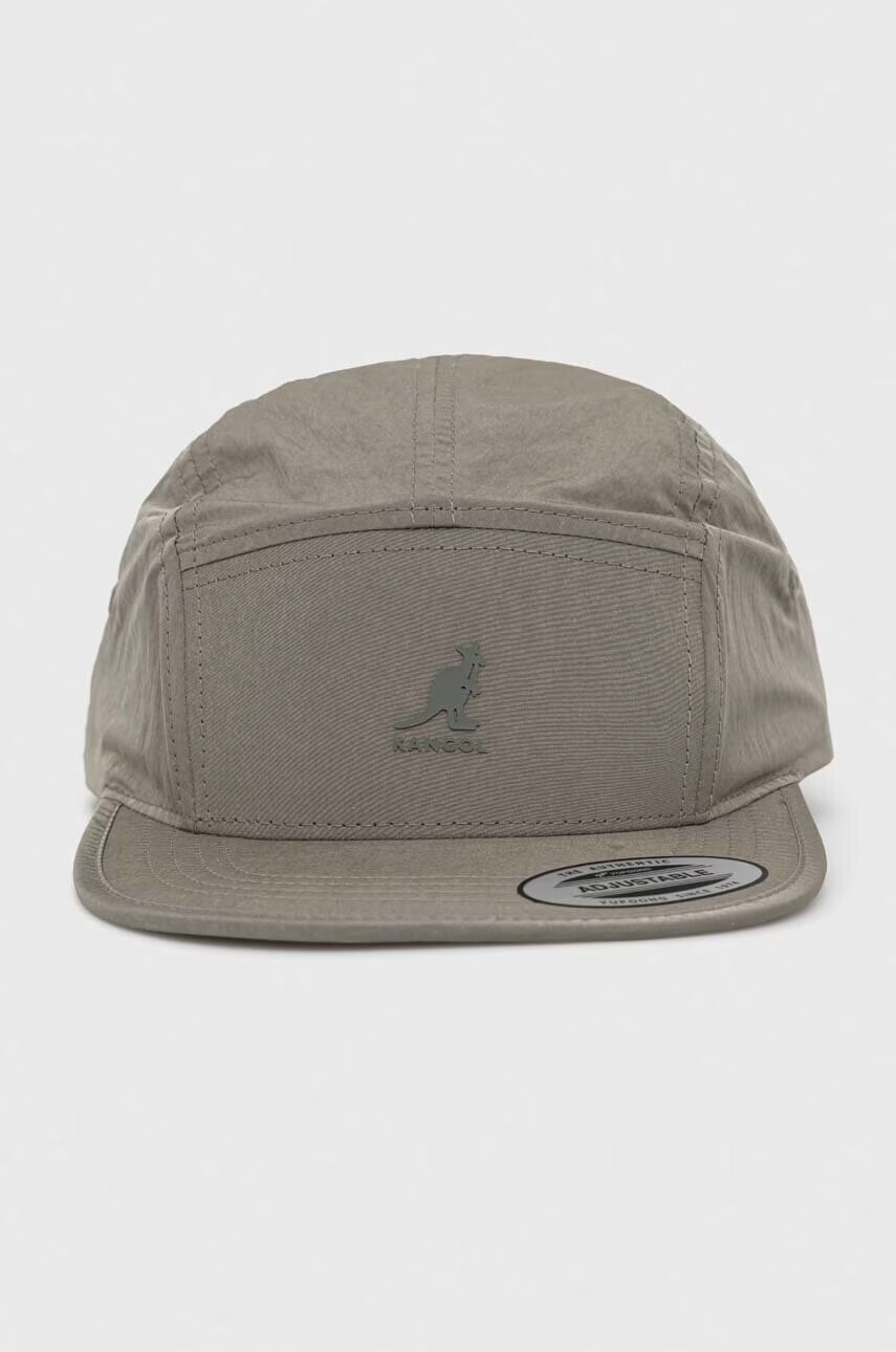 Kangol Шапка с козирка в зелено с изчистен дизайн - Pepit.bg
