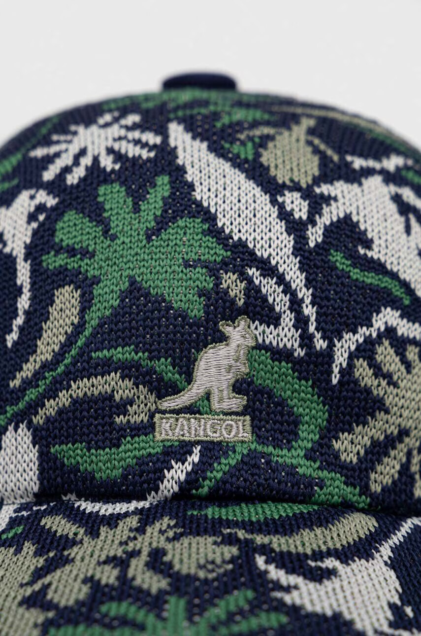 Kangol Шапка с козирка в тъмносиньо с десен - Pepit.bg