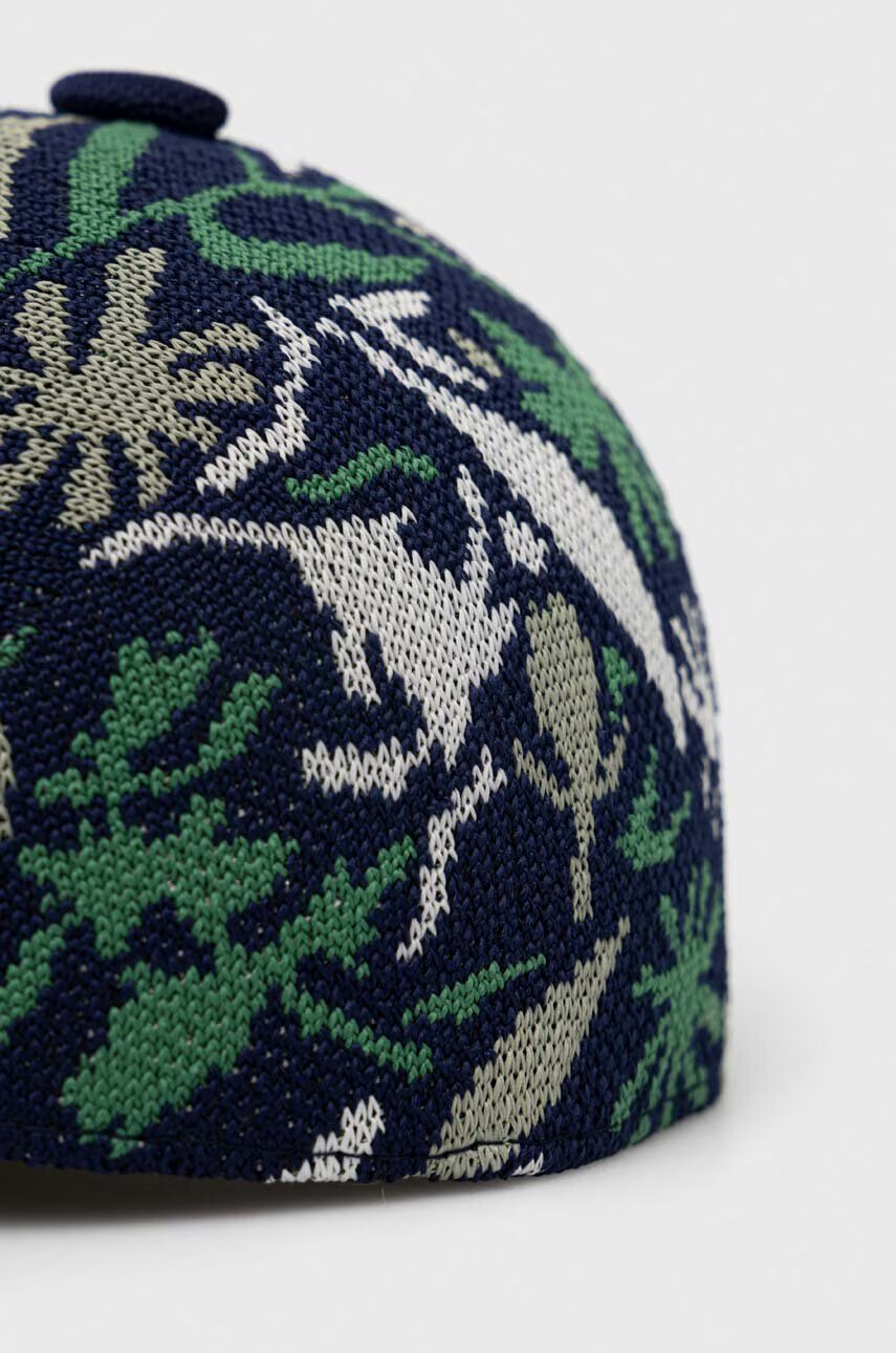 Kangol Шапка с козирка в тъмносиньо с десен - Pepit.bg