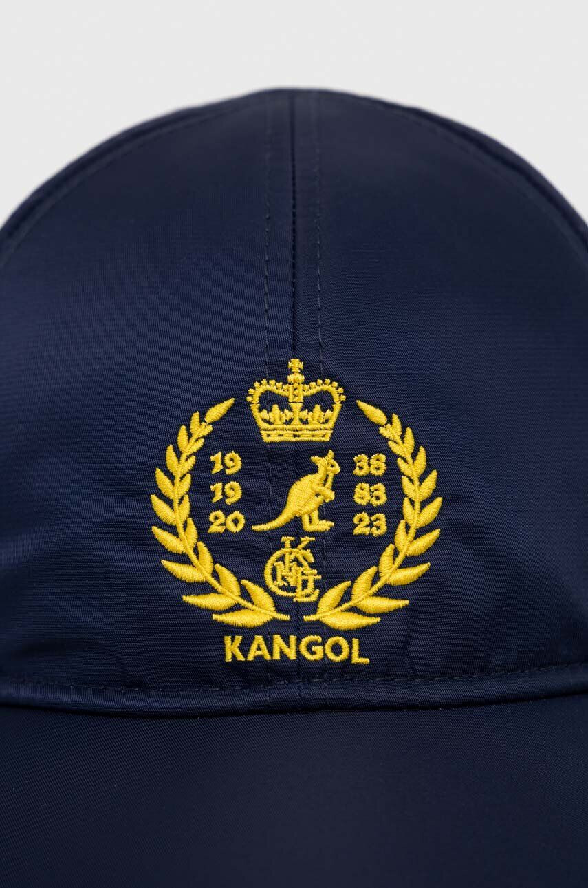 Kangol Шапка с козирка в тъмносиньо с апликация - Pepit.bg