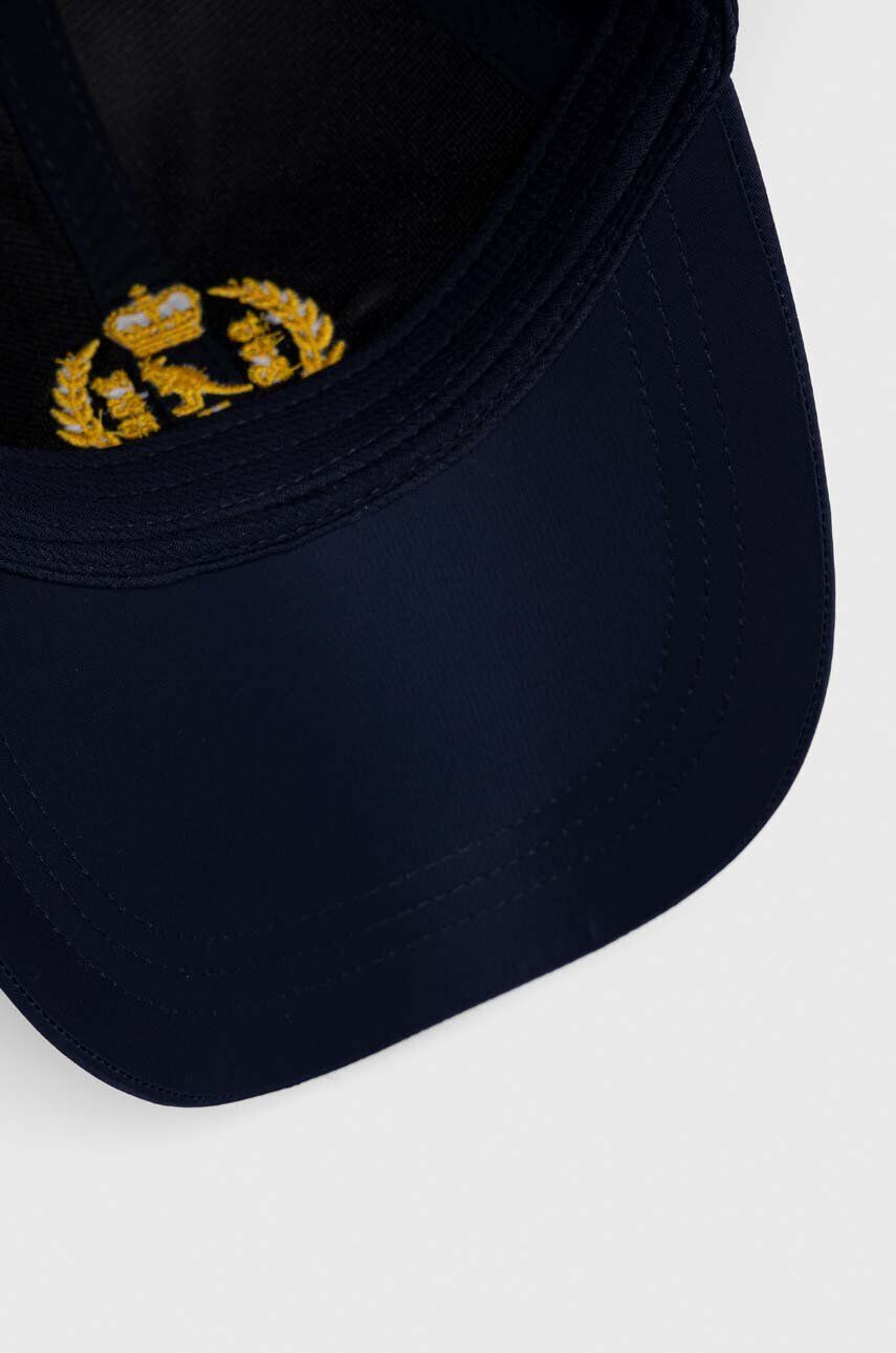 Kangol Шапка с козирка в тъмносиньо с апликация - Pepit.bg