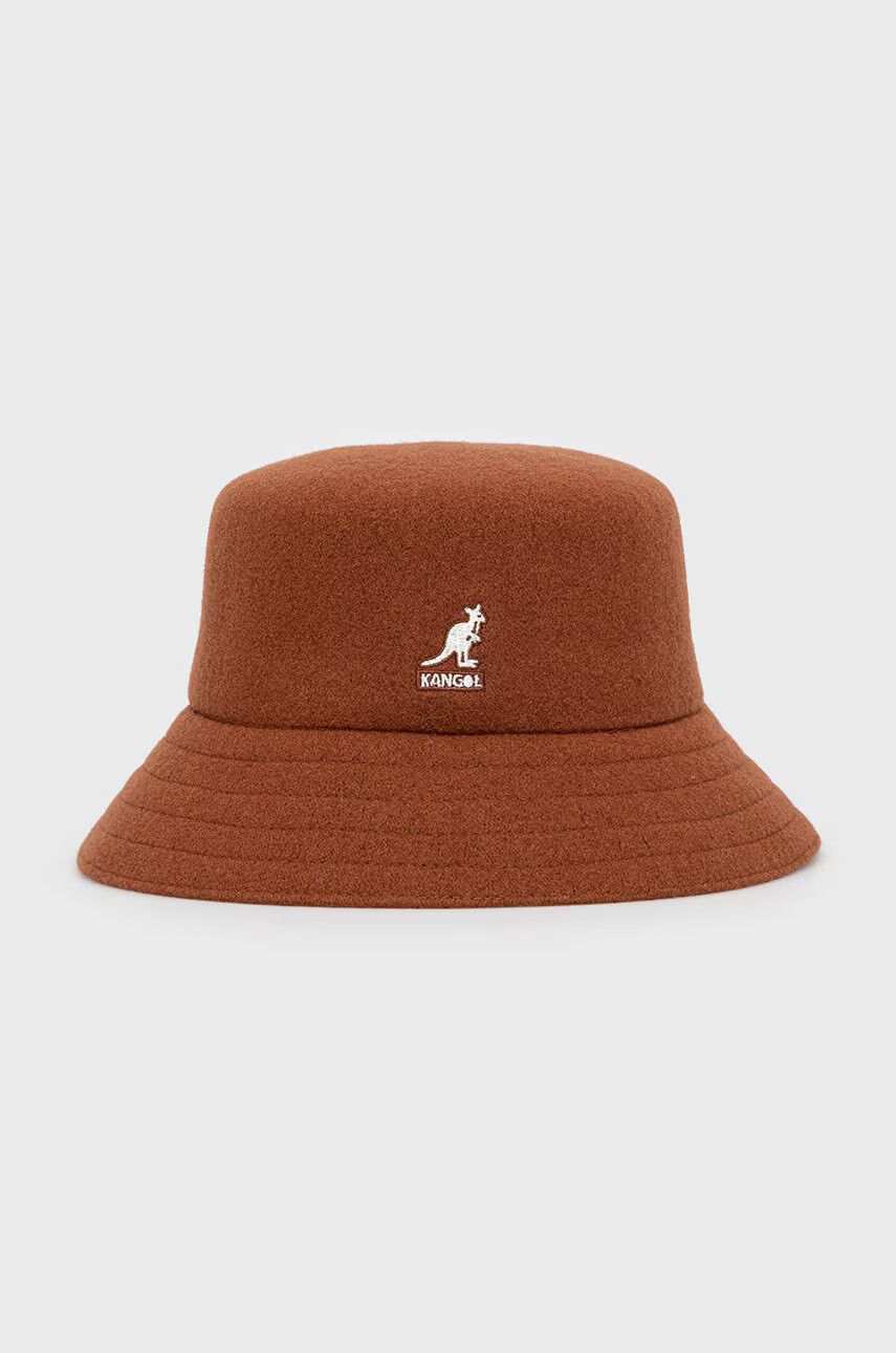 Kangol Вълнена капела в кафяво от вълна - Pepit.bg
