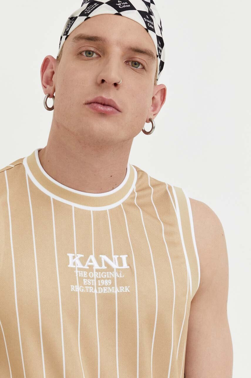 Karl Kani Тениска в бежово - Pepit.bg