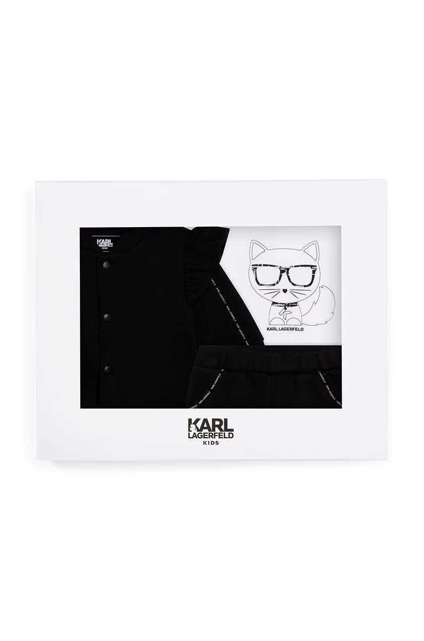 Karl Lagerfeld Бебешки анцуг в черно - Pepit.bg