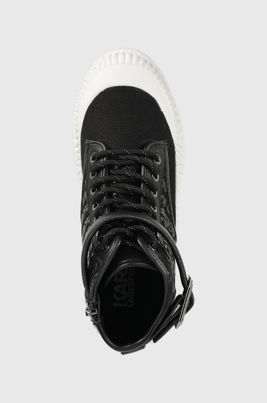 Karl Lagerfeld Боти KL42546 TREKKA II в черно с платформа KL42546 - Pepit.bg