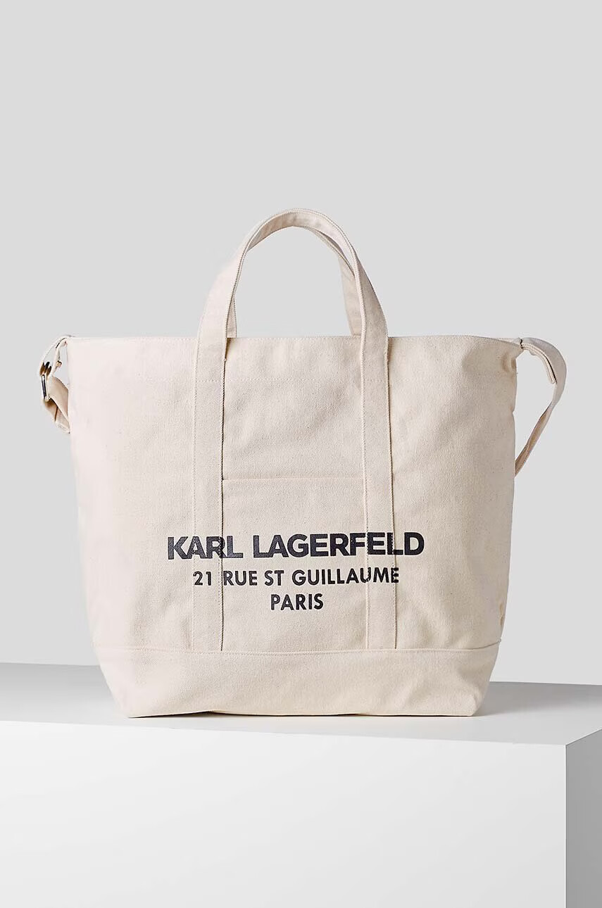 Karl Lagerfeld Чанта в бежово - Pepit.bg