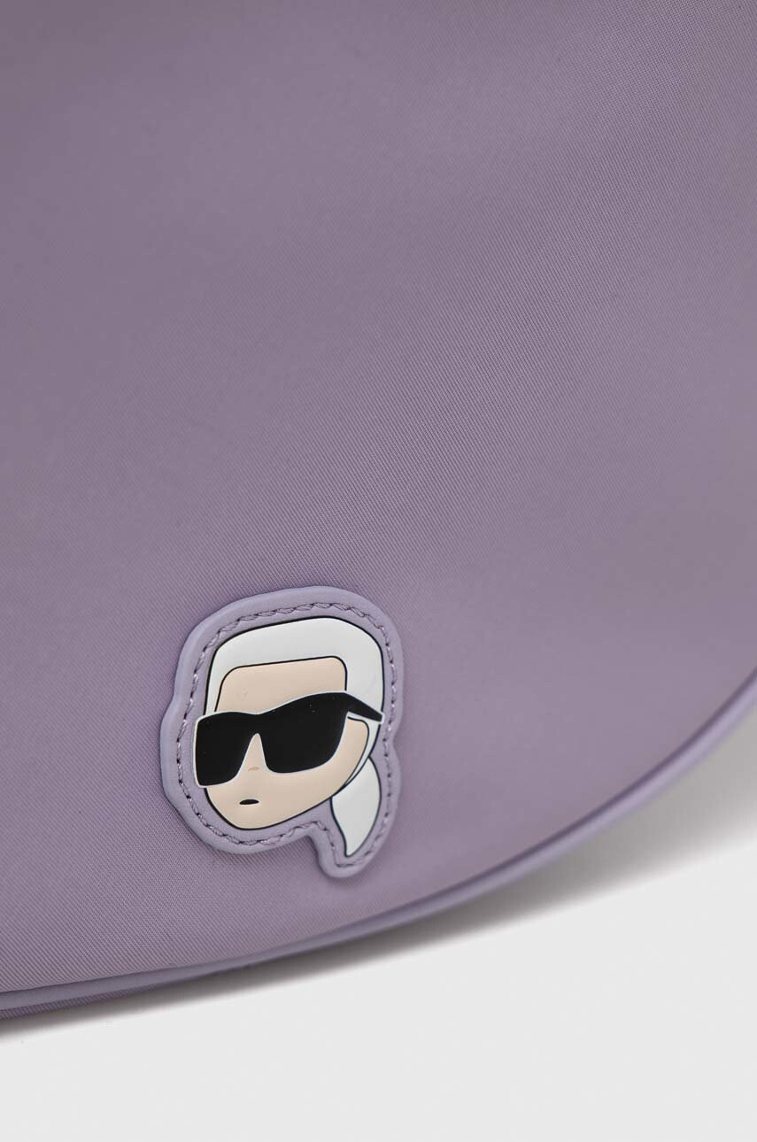 Karl Lagerfeld Чанта през рамо в лилаво - Pepit.bg