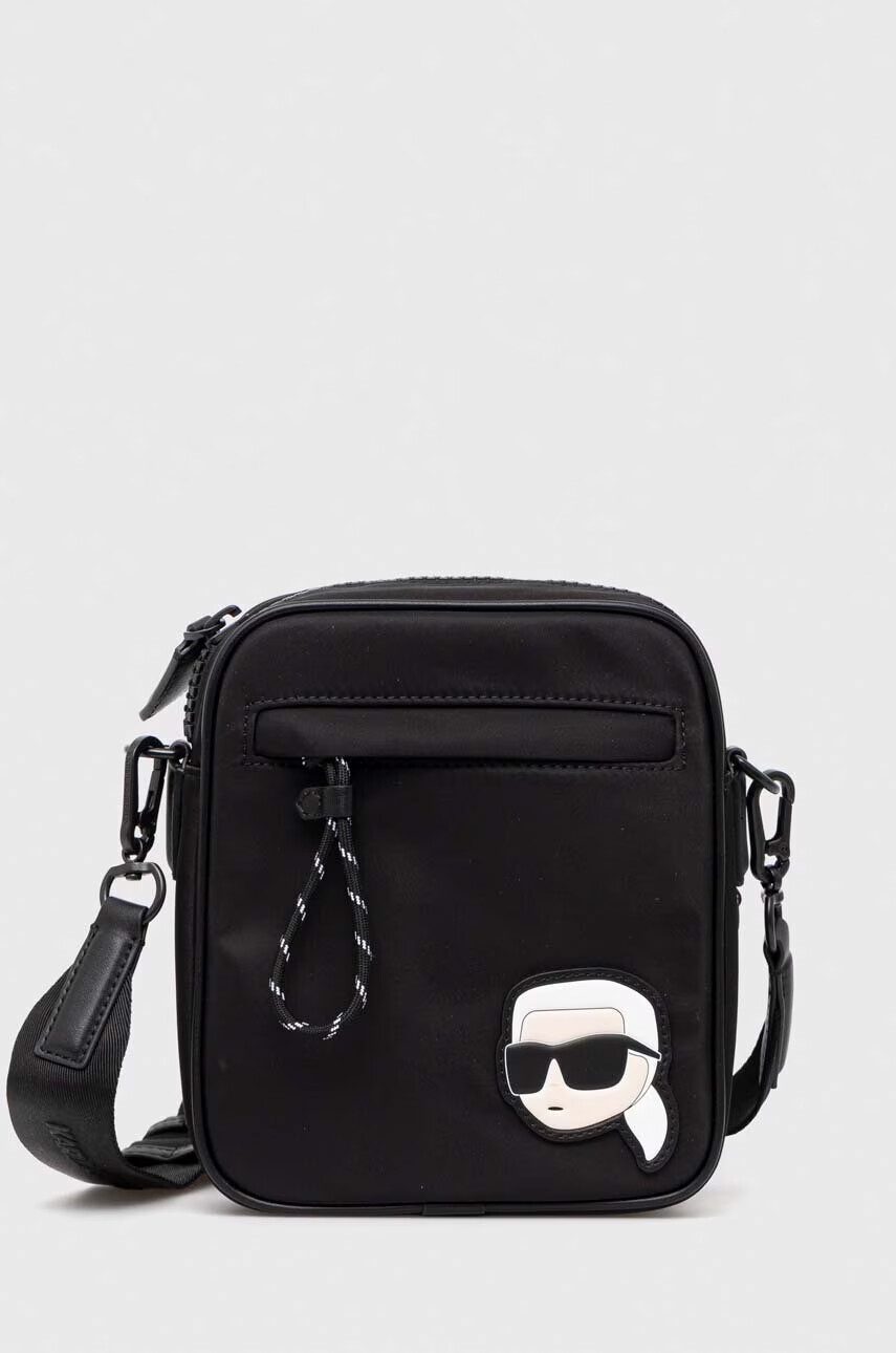 Karl Lagerfeld Чанта през рамо в черно - Pepit.bg