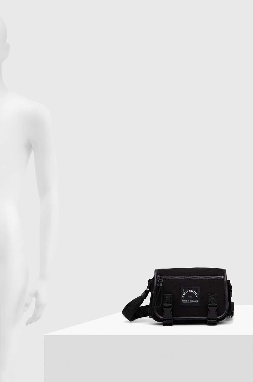 Karl Lagerfeld Чанта през рамо в черно - Pepit.bg