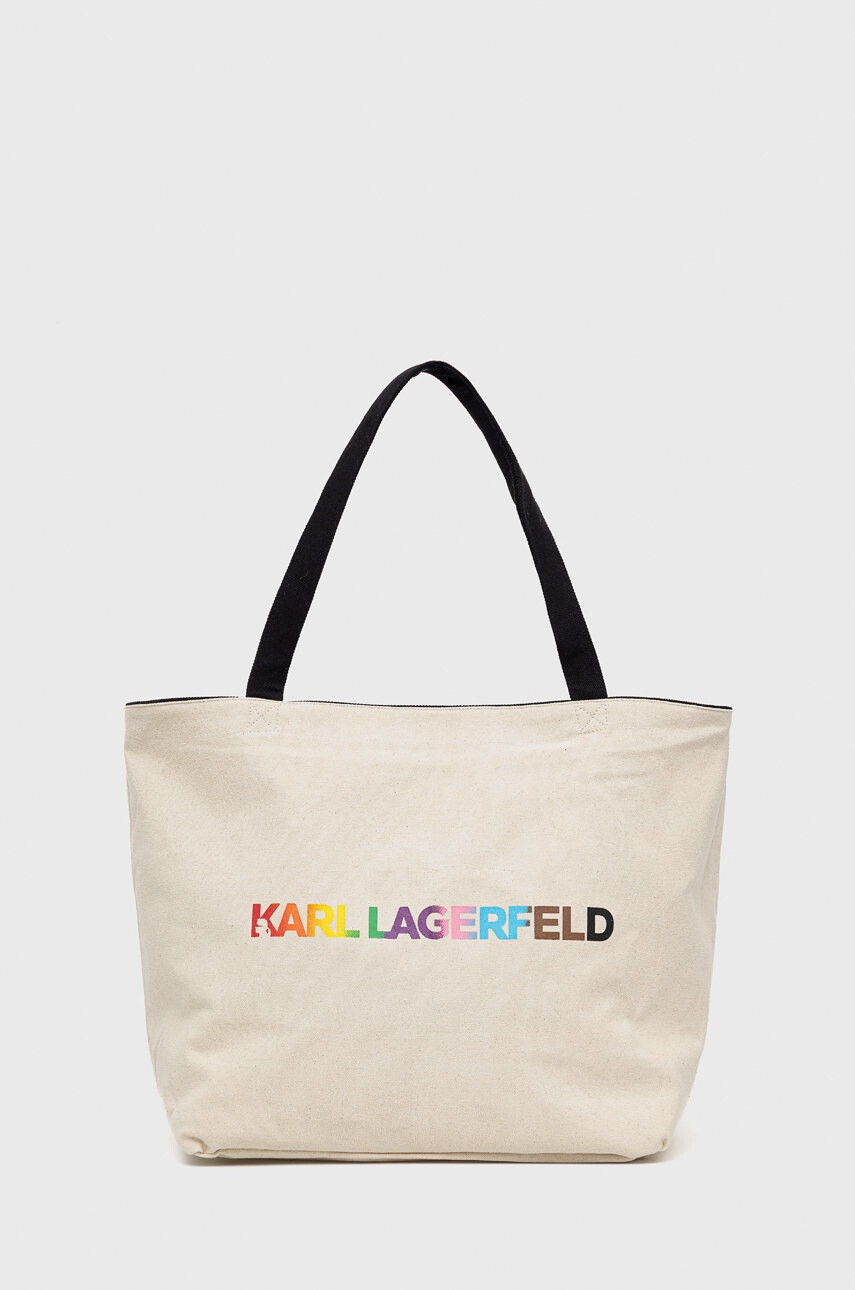Karl Lagerfeld Чанта с две лица в черно - Pepit.bg