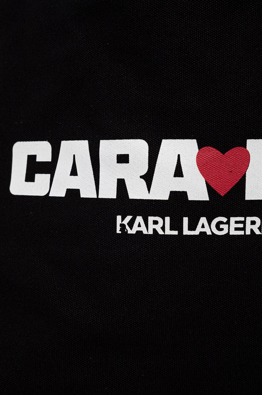 Karl Lagerfeld Чанта X Cara Delevingne в черно - Pepit.bg