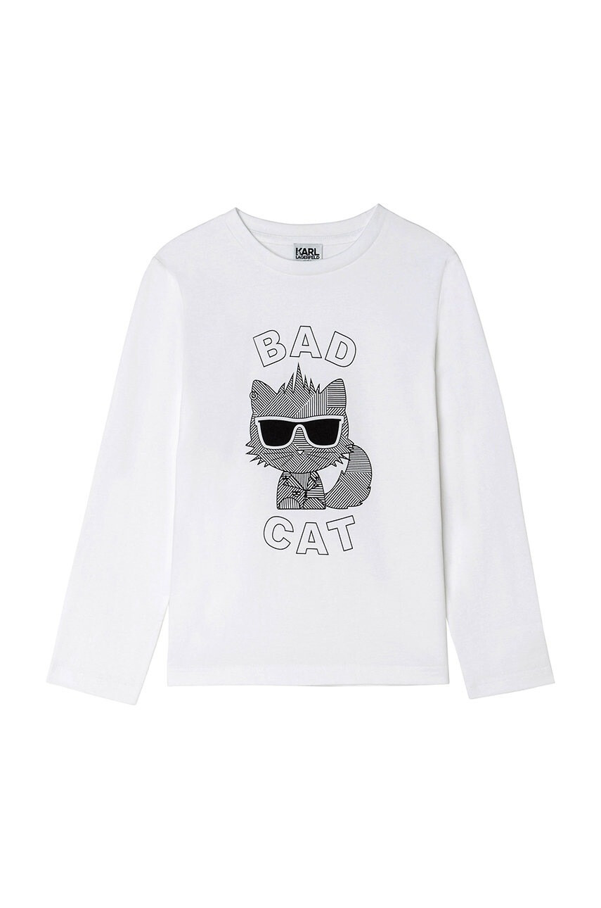 Karl Lagerfeld Детска блуза с дълги ръкави - Pepit.bg