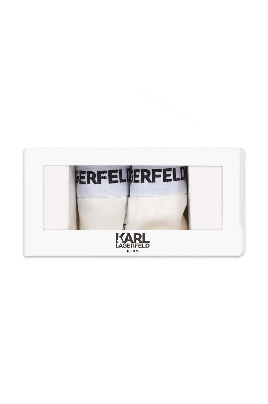 Karl Lagerfeld Детски бикини (2 броя) в бяло - Pepit.bg