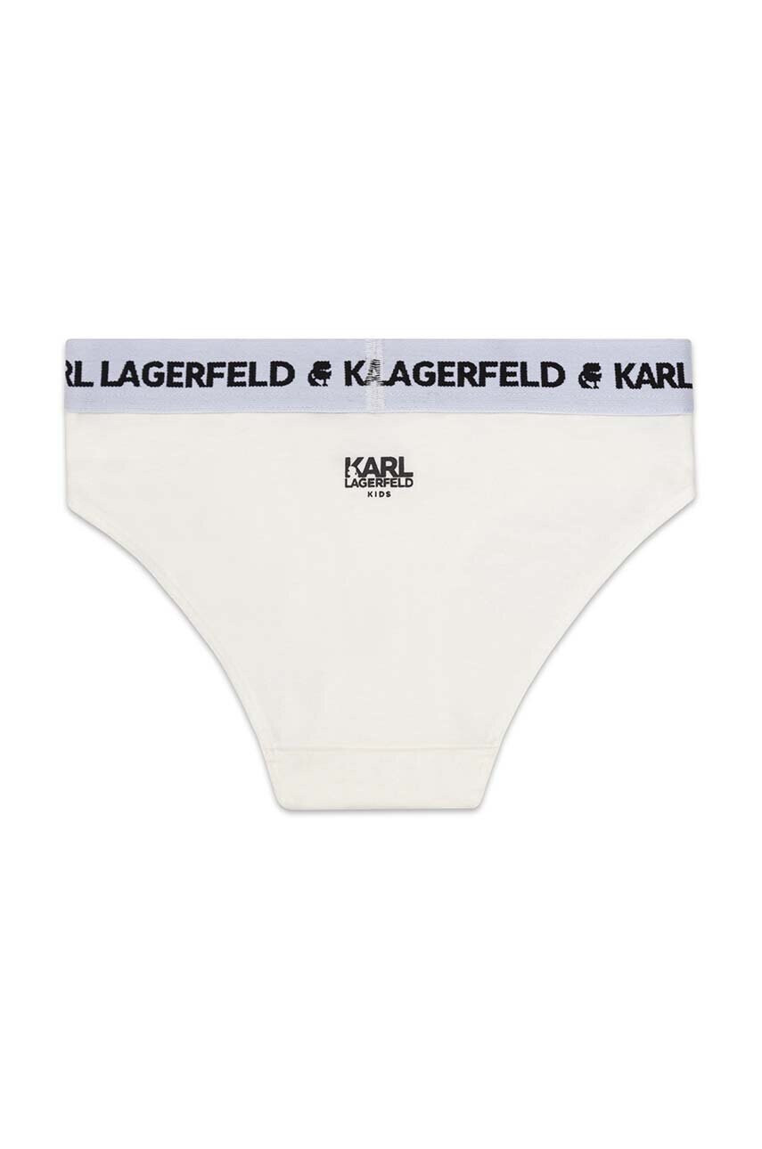 Karl Lagerfeld Детски бикини (2 броя) в бяло - Pepit.bg