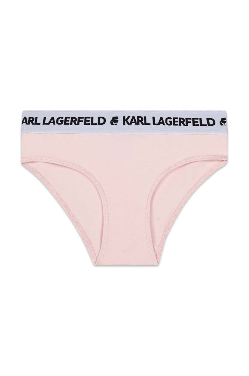 Karl Lagerfeld Детски бикини (2 броя) в розово - Pepit.bg