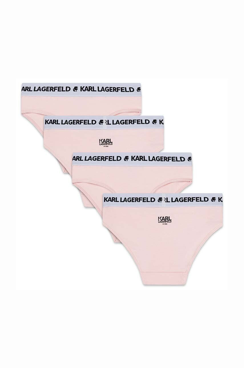 Karl Lagerfeld Детски бикини (2 броя) в розово - Pepit.bg