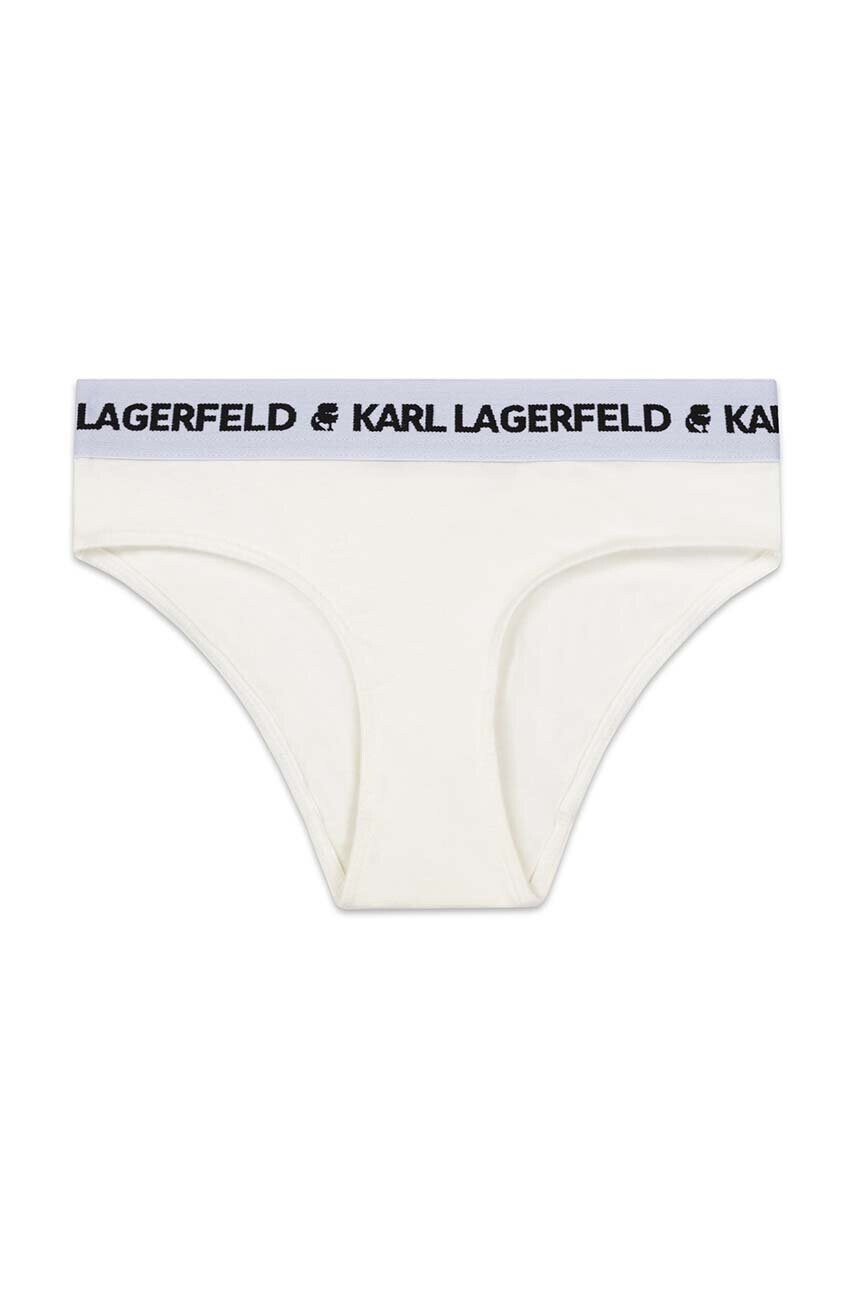 Karl Lagerfeld Детски бикини (2 броя) в бяло - Pepit.bg