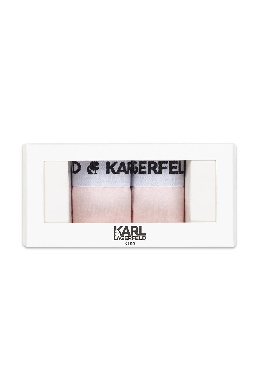 Karl Lagerfeld Детски бикини (2 чифта) в розово - Pepit.bg