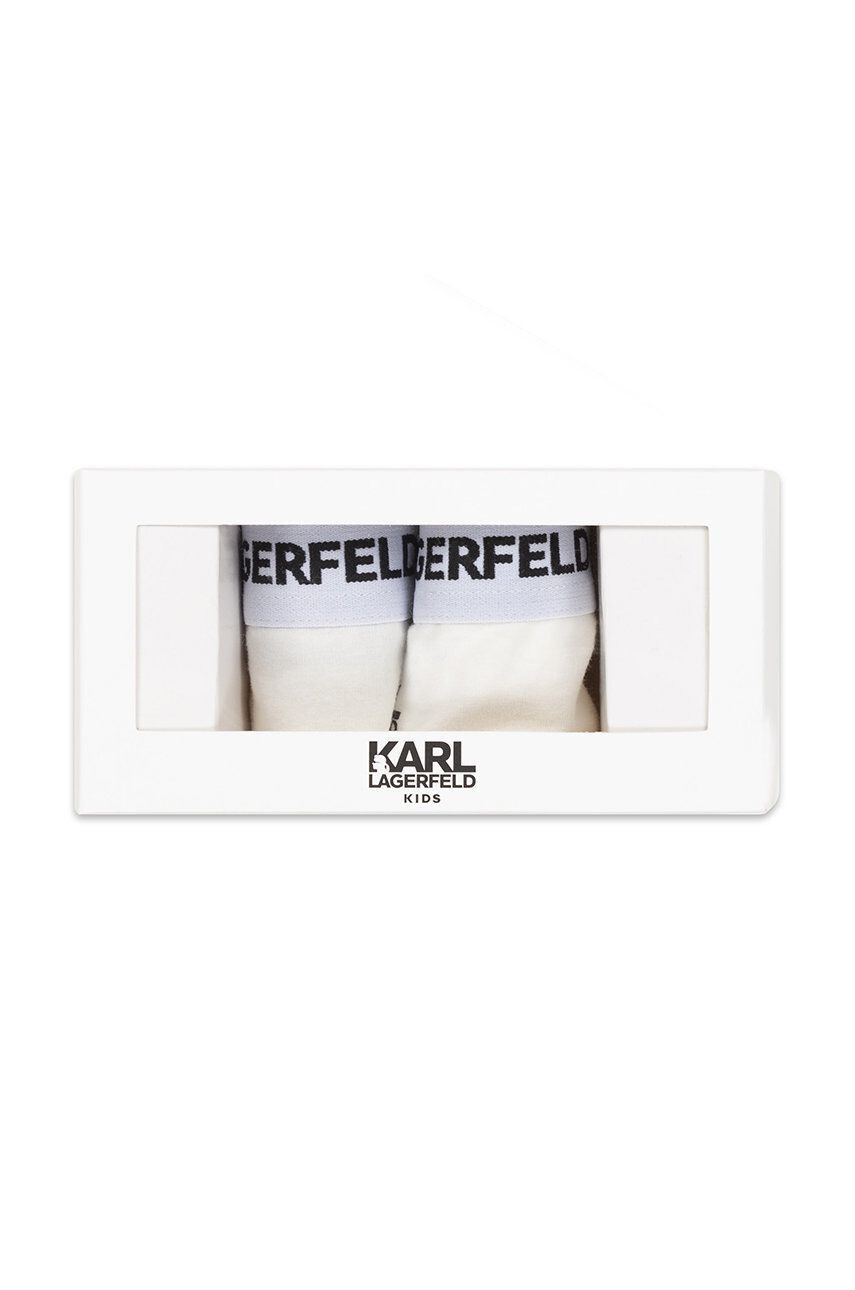 Karl Lagerfeld Детски бикини (2 чифта) в бяло - Pepit.bg