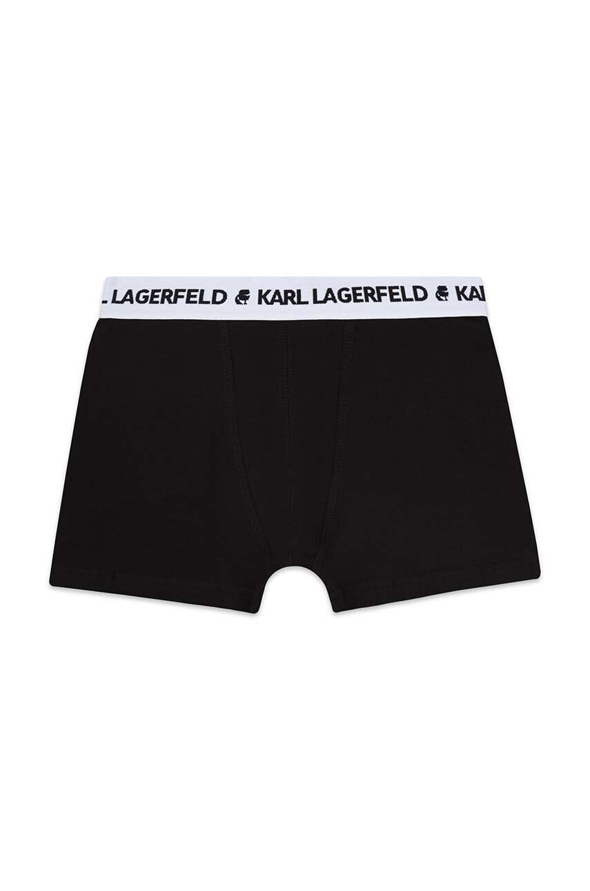 Karl Lagerfeld Детски боксерки (2 броя) в черно - Pepit.bg