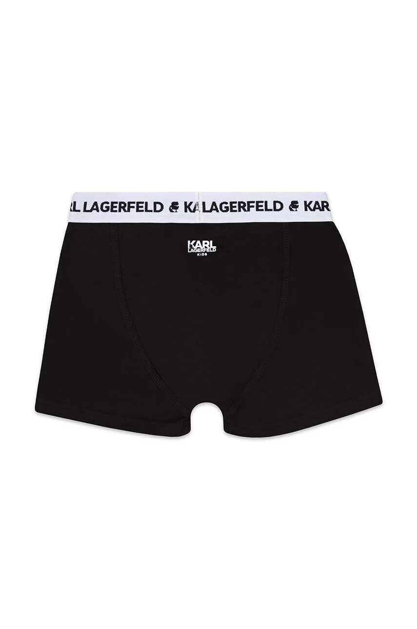 Karl Lagerfeld Детски боксерки (2 броя) в черно - Pepit.bg