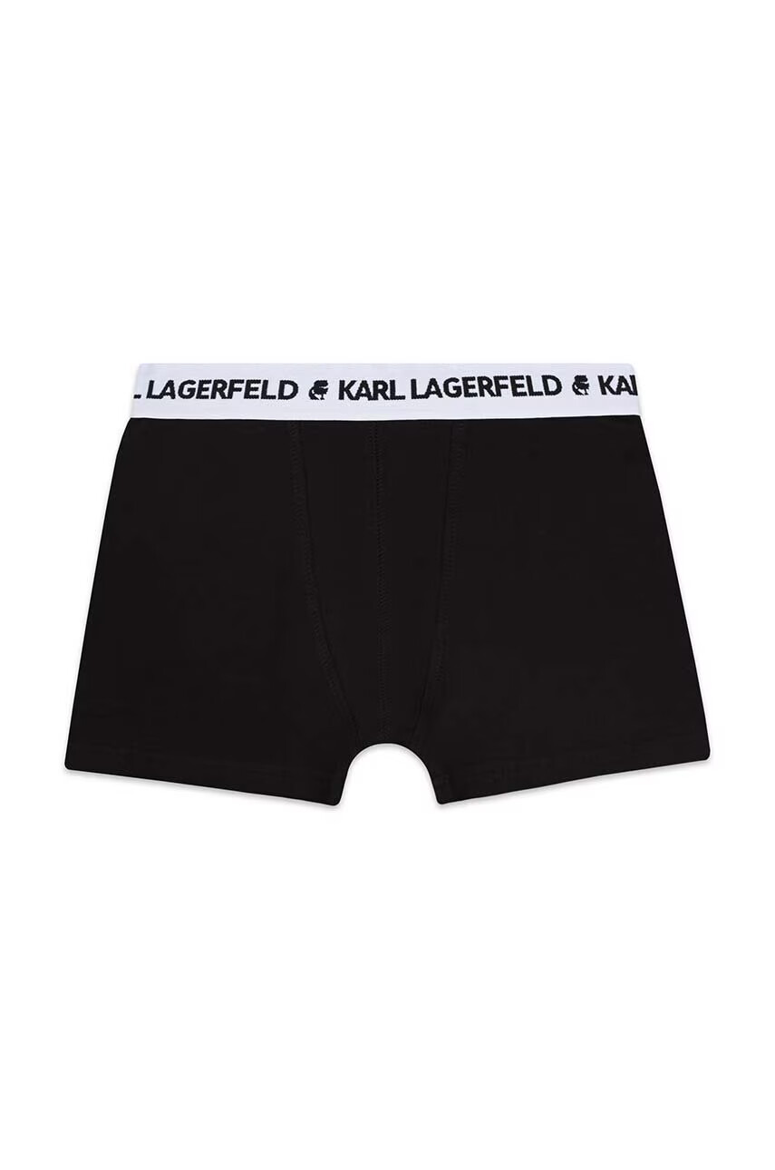 Karl Lagerfeld Детски боксерки (2 броя) в черно - Pepit.bg