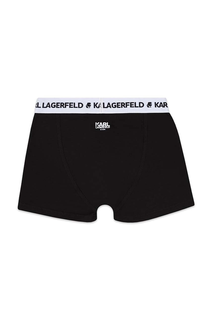 Karl Lagerfeld Детски боксерки (2 броя) в черно - Pepit.bg