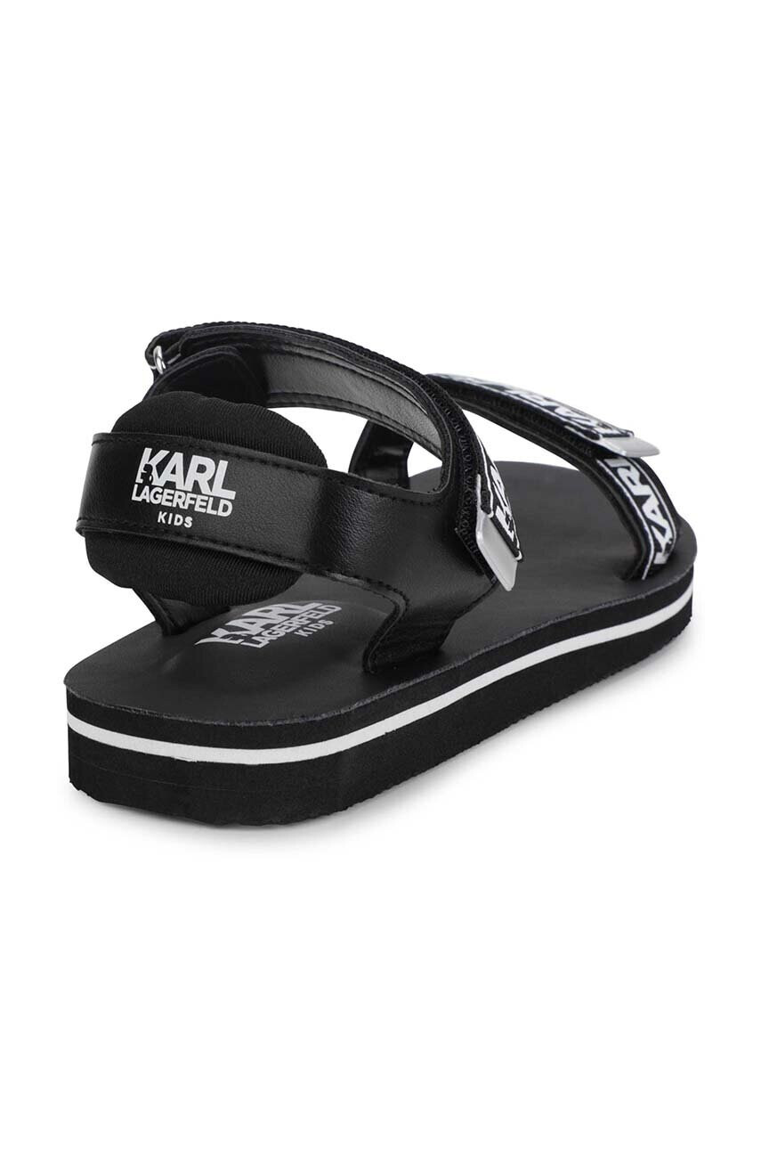 Karl Lagerfeld Детски сандали в черно - Pepit.bg