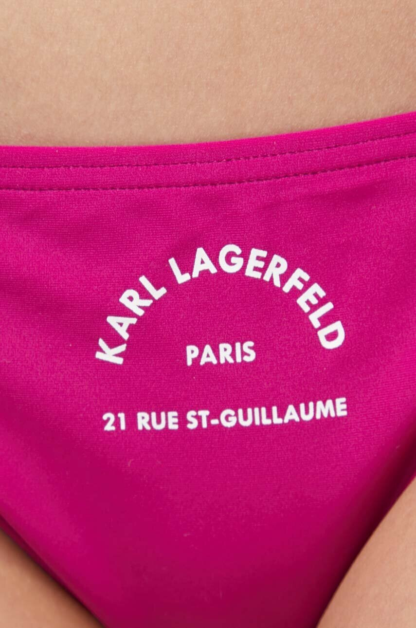 Karl Lagerfeld Долнище на бански в розово - Pepit.bg