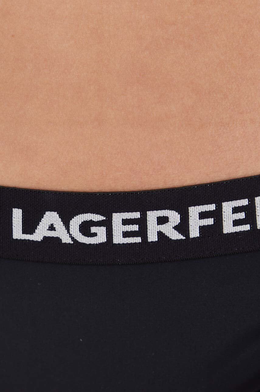 Karl Lagerfeld Долнище на бански в черно - Pepit.bg