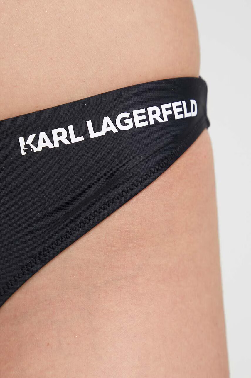 Karl Lagerfeld Долнище на бански в черно - Pepit.bg