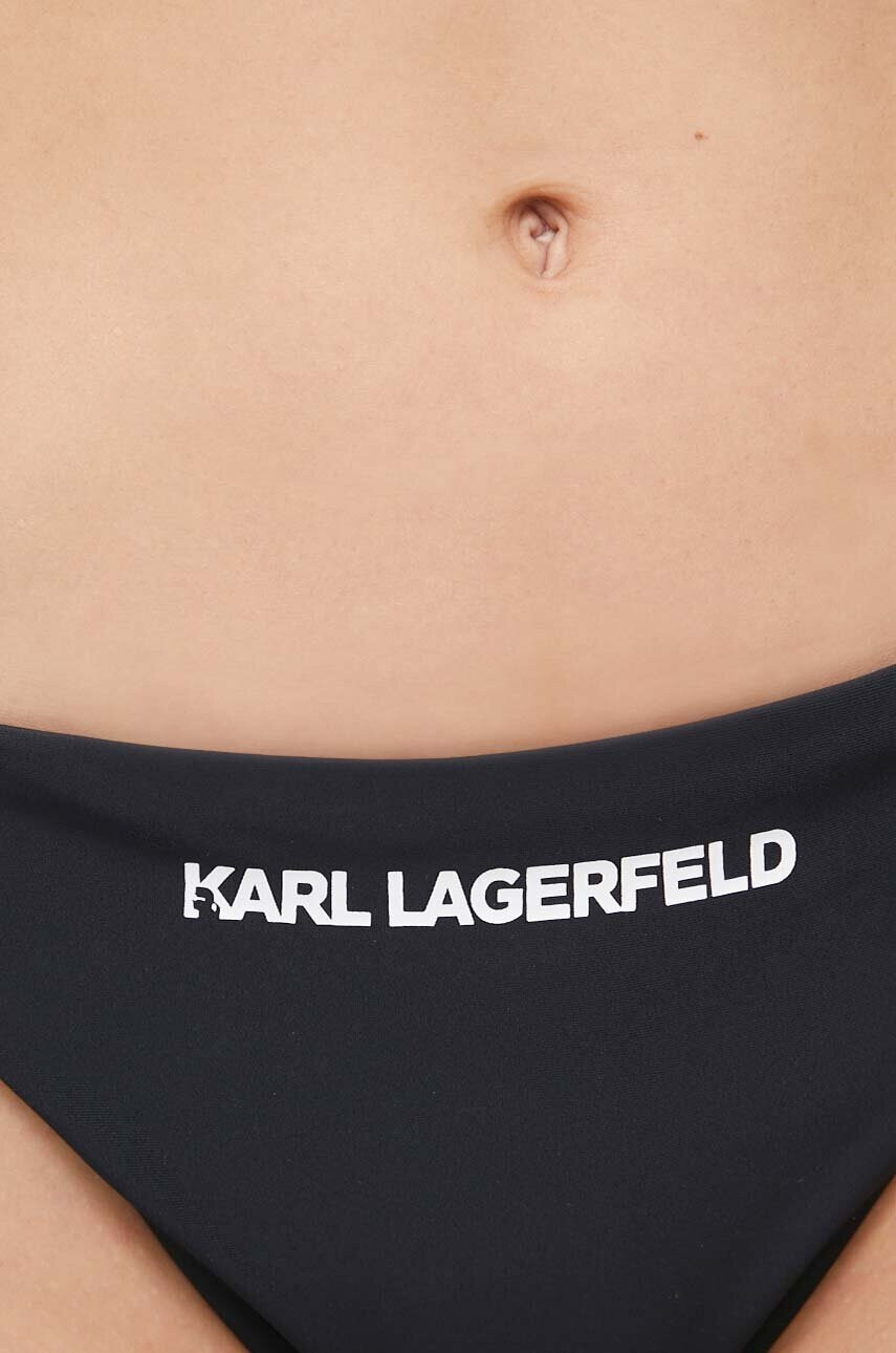 Karl Lagerfeld Долнище на бански в черно - Pepit.bg