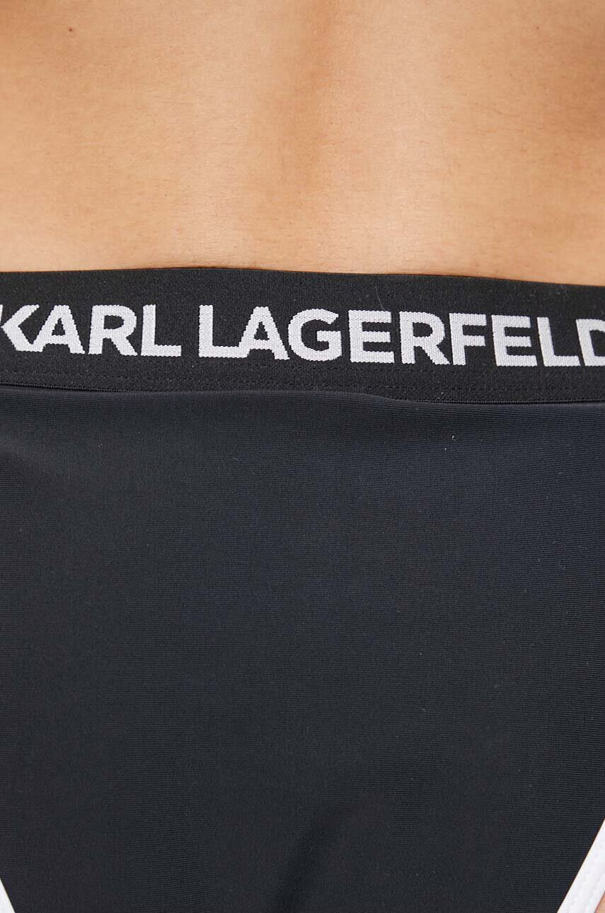 Karl Lagerfeld Долнище на бански в черно - Pepit.bg