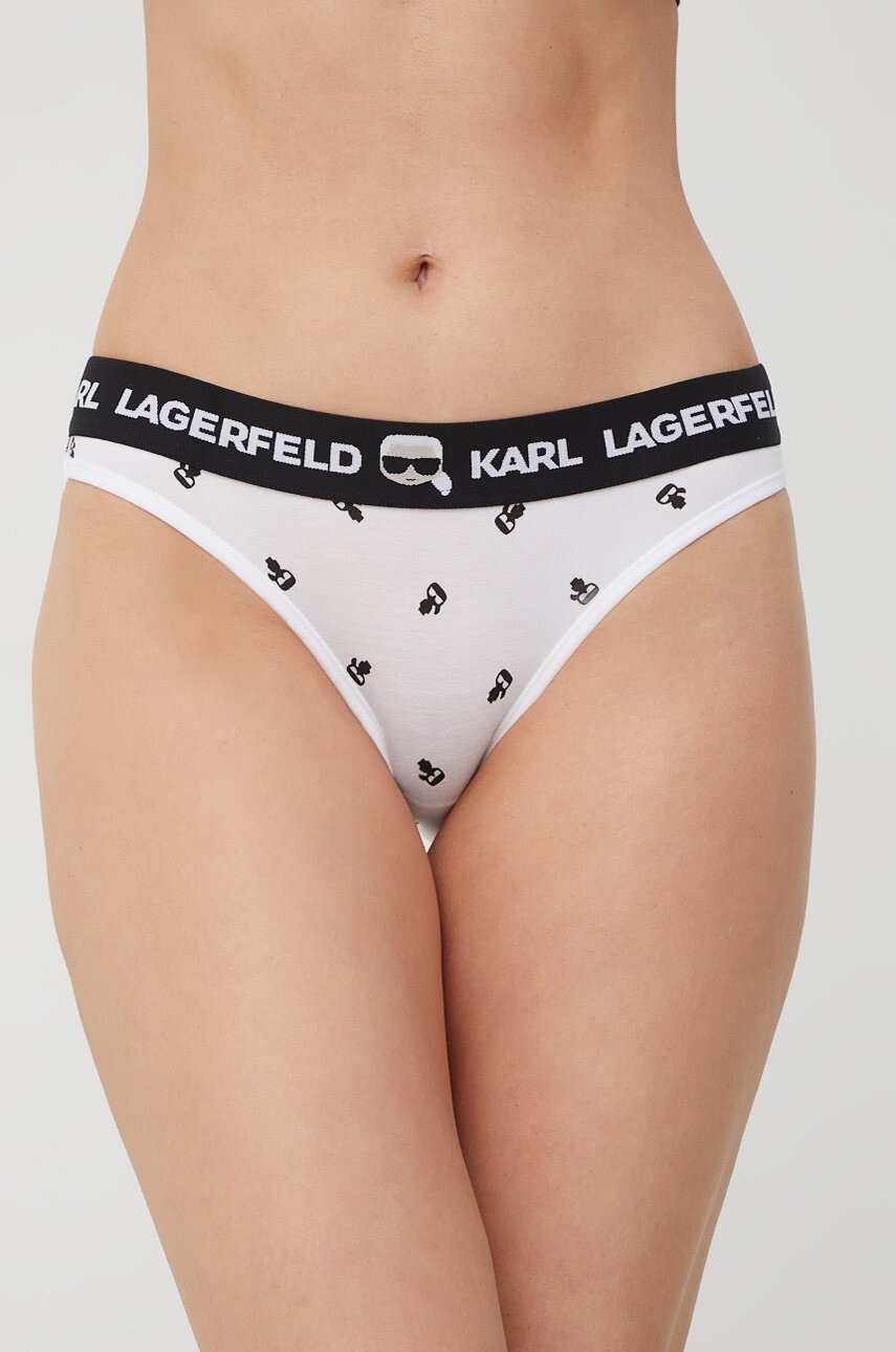 Karl Lagerfeld Долнище на бански в черно - Pepit.bg