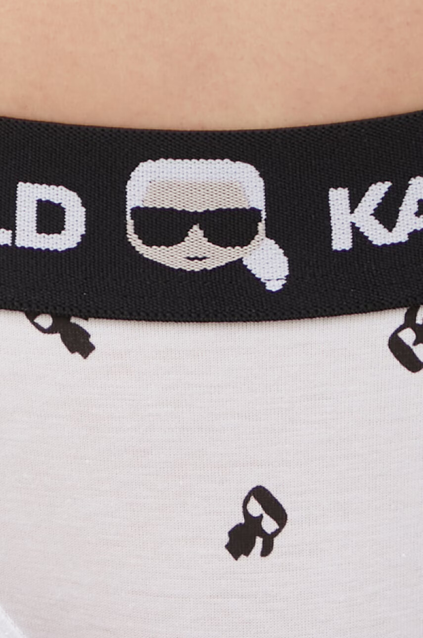 Karl Lagerfeld Долнище на бански в черно - Pepit.bg