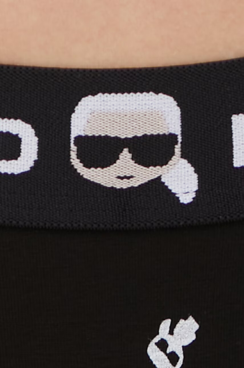 Karl Lagerfeld Долнище на бански в черно - Pepit.bg