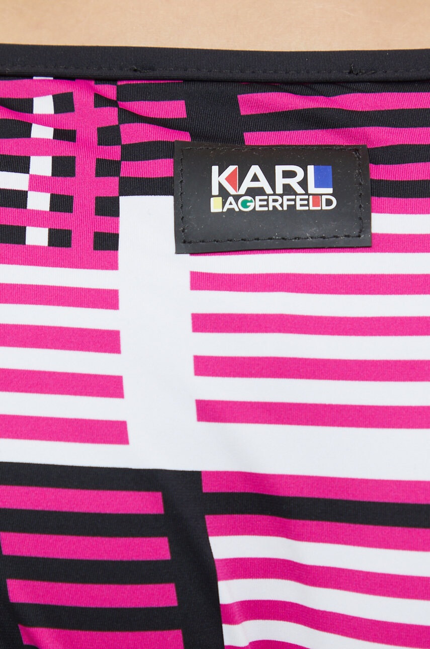 Karl Lagerfeld Долнище на бански в розово - Pepit.bg