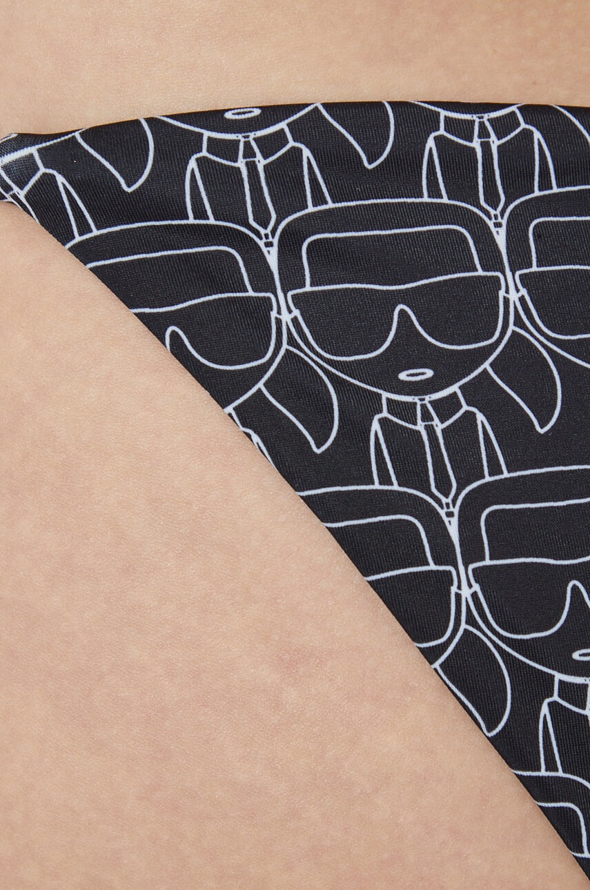 Karl Lagerfeld Долнище на бански в черно - Pepit.bg