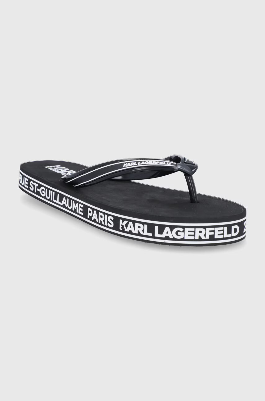 Karl Lagerfeld Джапанки мъжки в черно - Pepit.bg