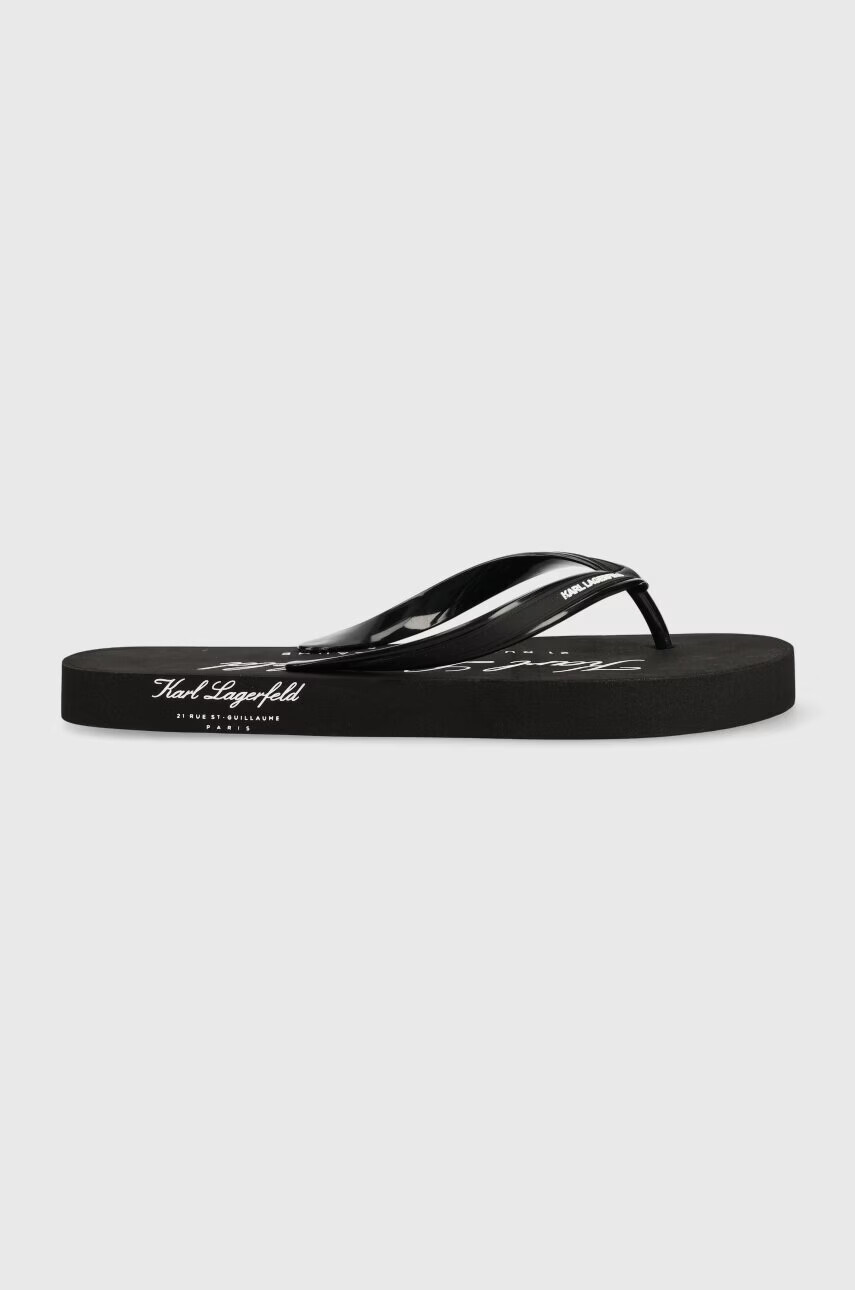 Karl Lagerfeld Джапанки KOSTA MNS в черно KL71007 - Pepit.bg
