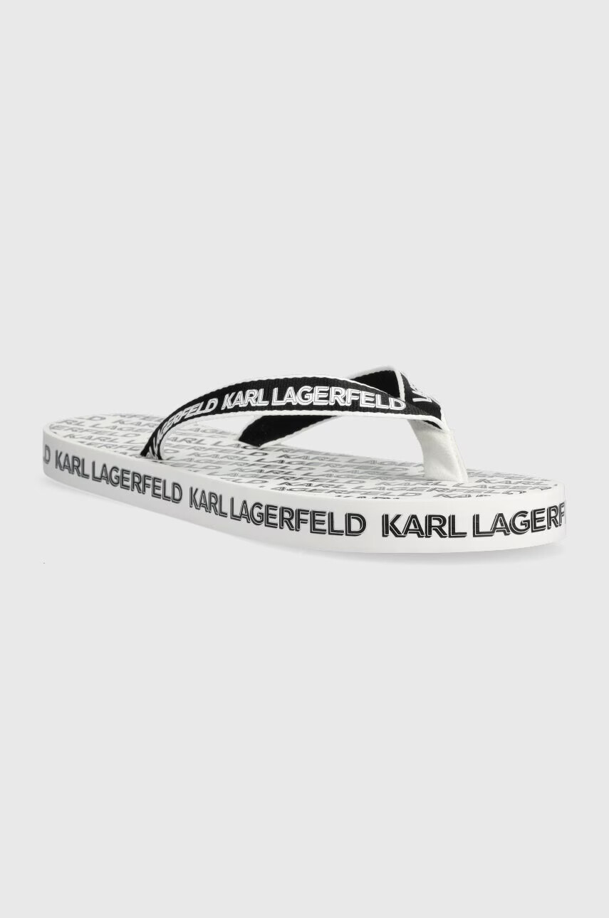 Karl Lagerfeld Джапанки KOSTA MNS в бяло KL71003 - Pepit.bg