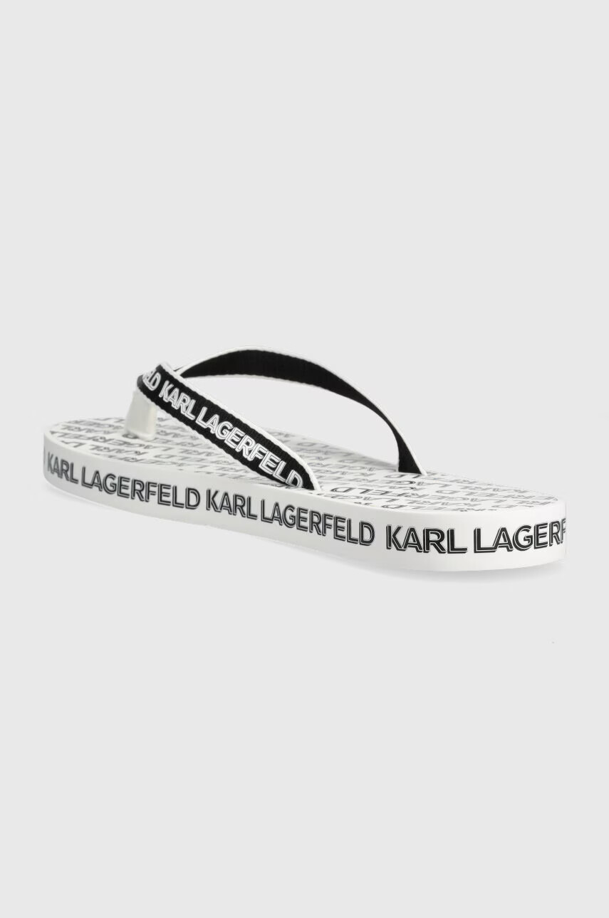 Karl Lagerfeld Джапанки KOSTA MNS в бяло KL71003 - Pepit.bg