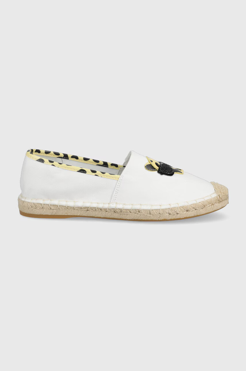 Karl Lagerfeld Еспадрили Kamini в бяло KL80117L - Pepit.bg