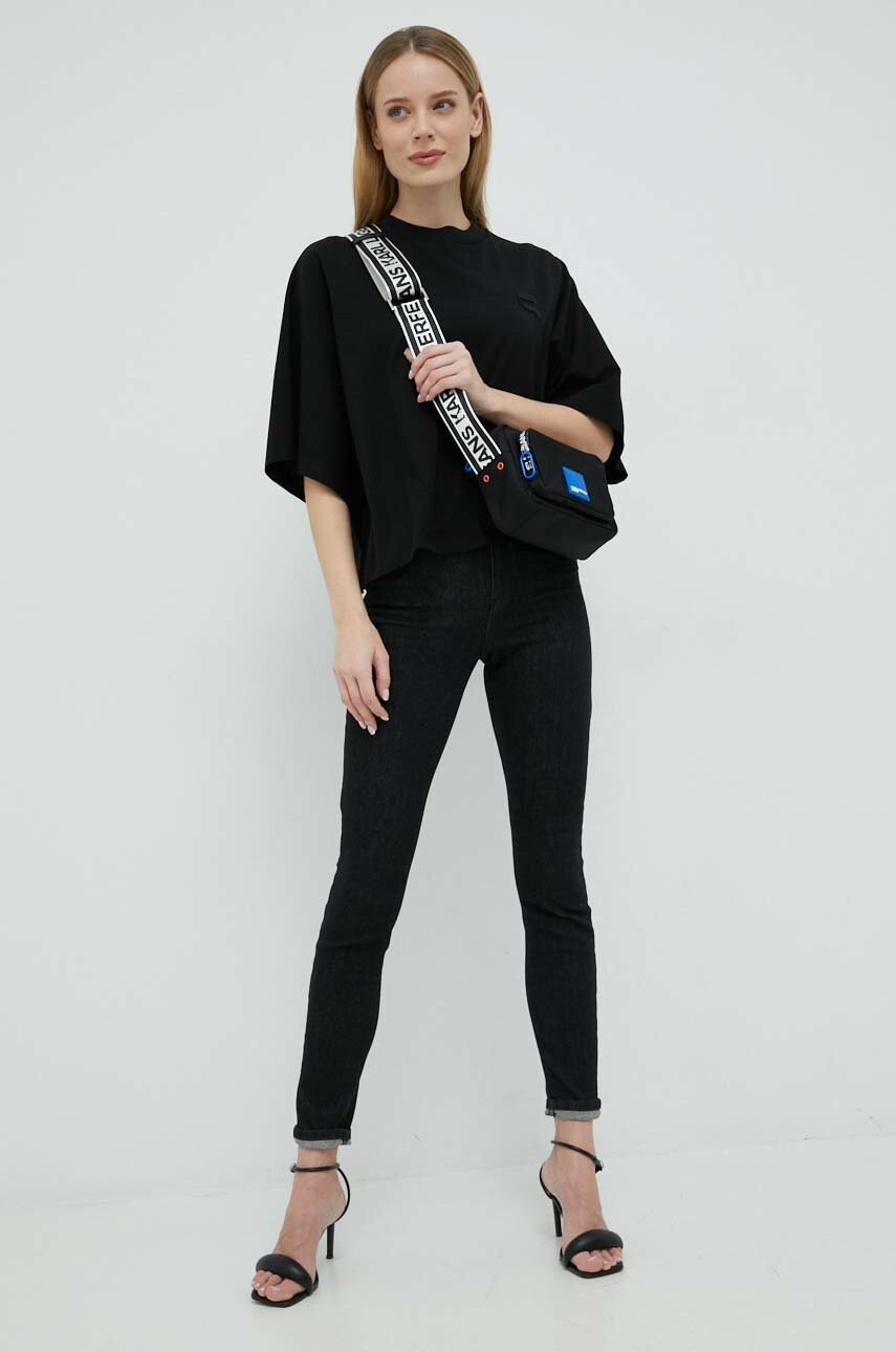 Karl Lagerfeld Jeans Чанта в черно - Pepit.bg