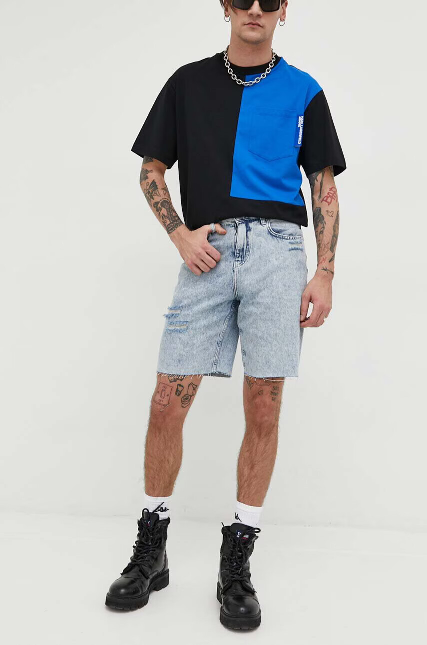 Karl Lagerfeld Jeans Дънкови къси панталони в синьо - Pepit.bg