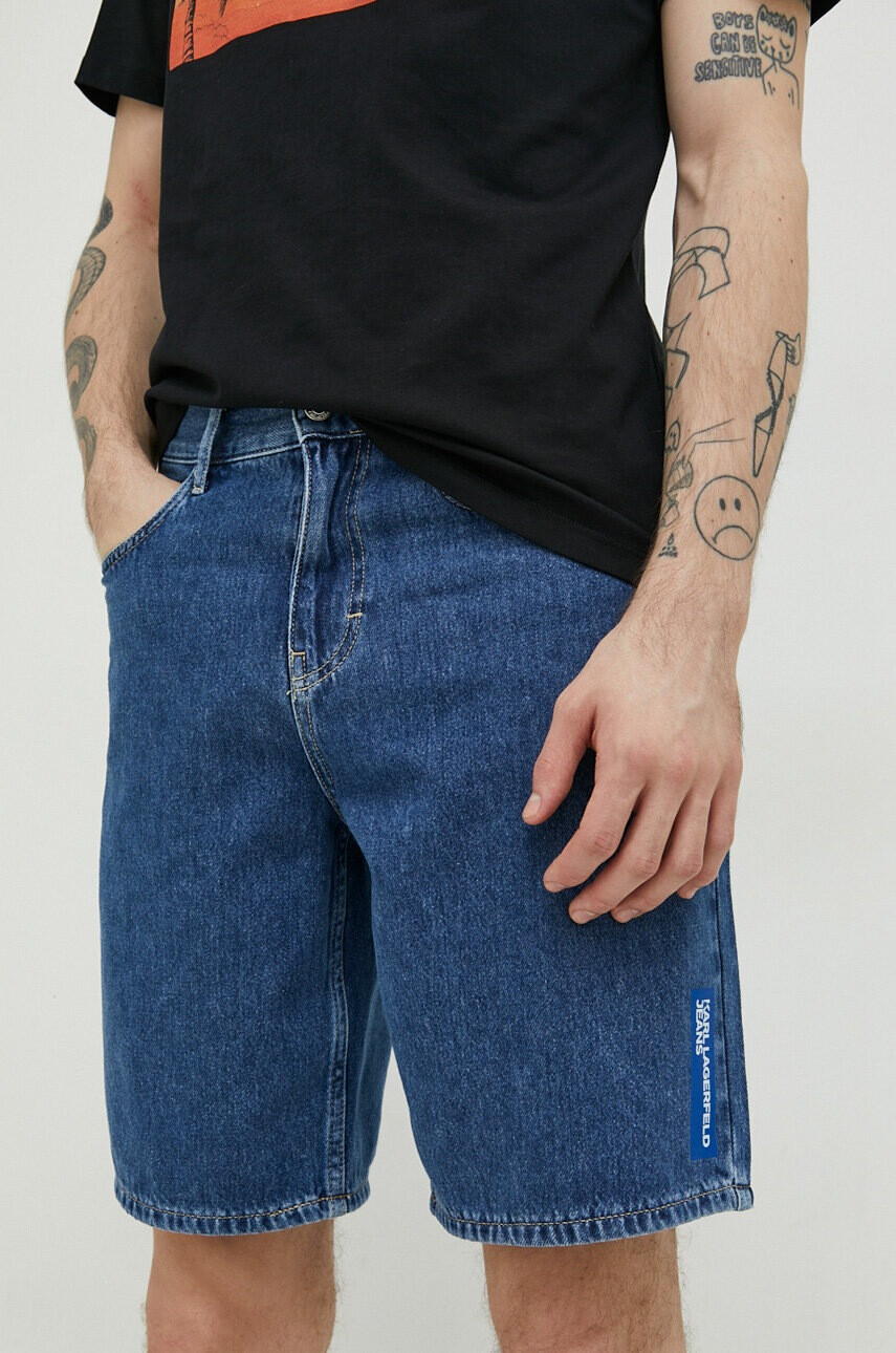 Karl Lagerfeld Jeans Дънкови къси панталони в синьо - Pepit.bg