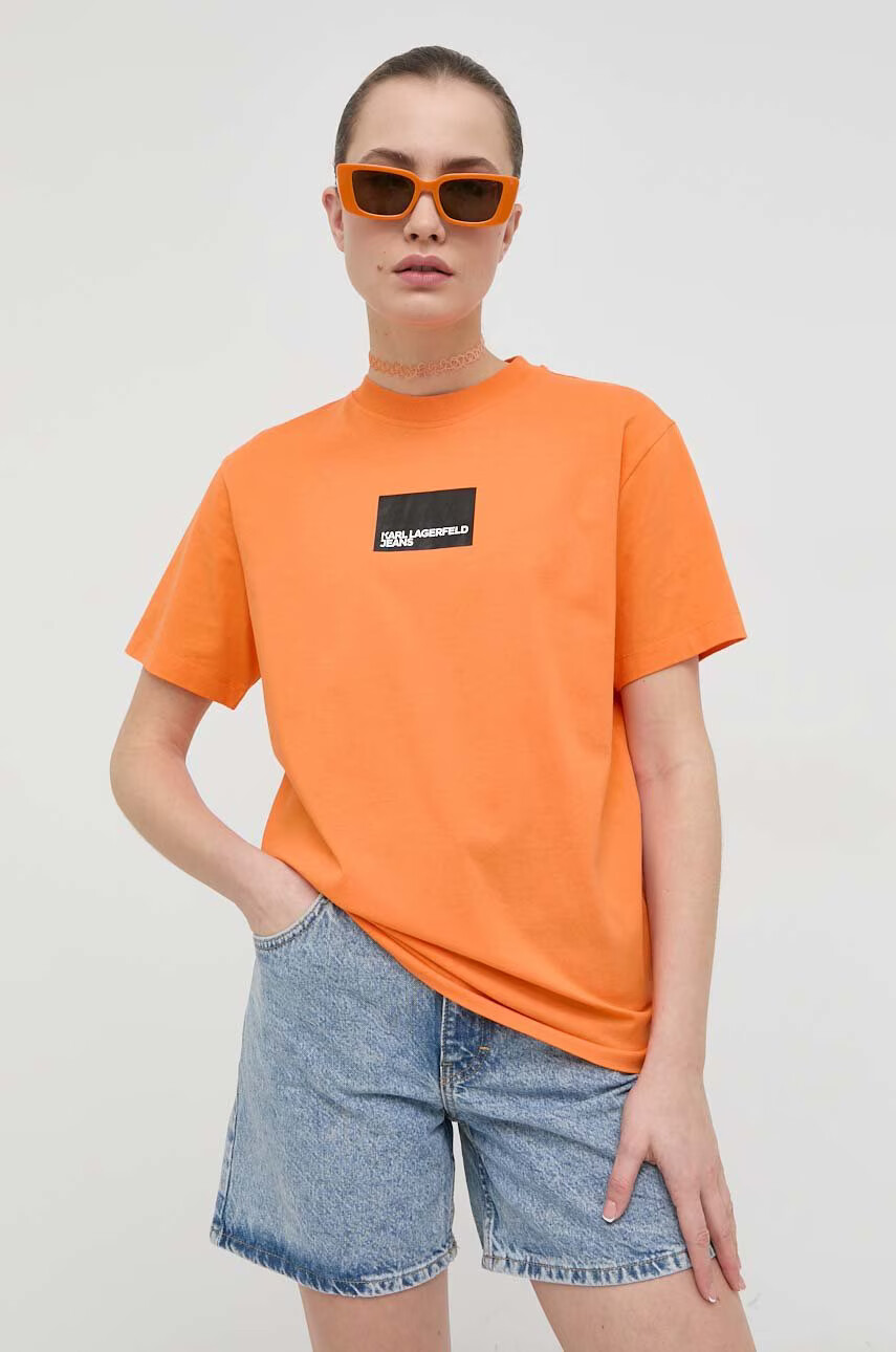 Karl Lagerfeld Jeans Памучна тениска - Pepit.bg