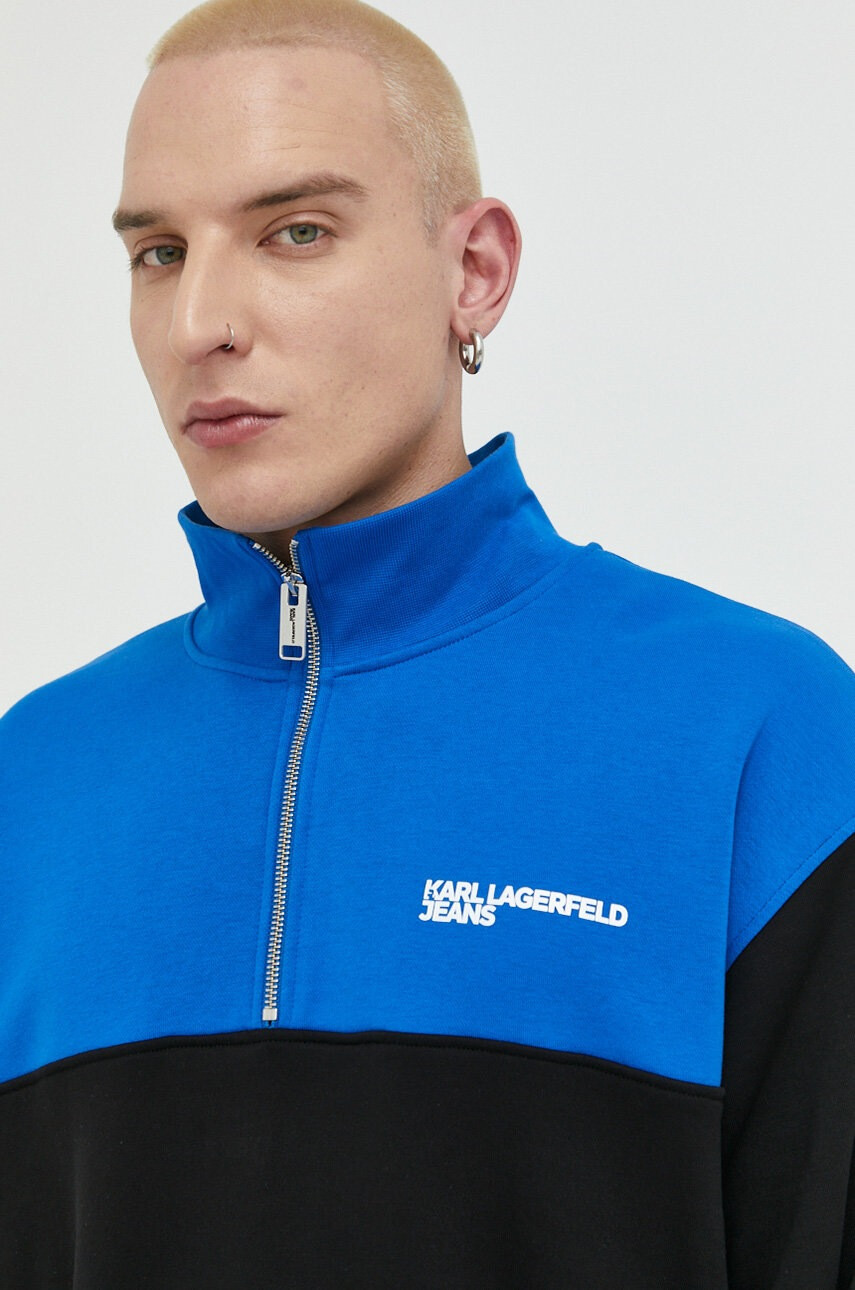 Karl Lagerfeld Jeans Суичър в черно с принт - Pepit.bg