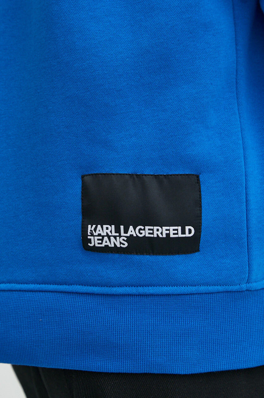 Karl Lagerfeld Jeans Суичър в синьо с принт - Pepit.bg