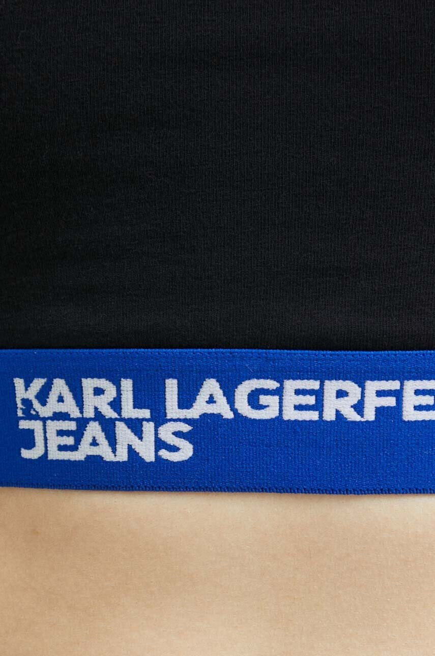 Karl Lagerfeld Jeans Сутиен дамски в черно - Pepit.bg